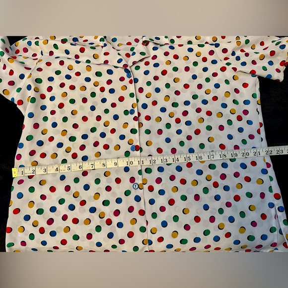 Vintage Polka Dot Shirt Size L - Picture 6 of 9